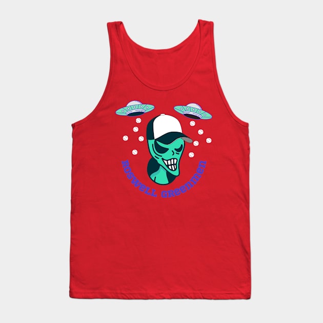 Roswell greenmen Tank Top by Benjamin Customs